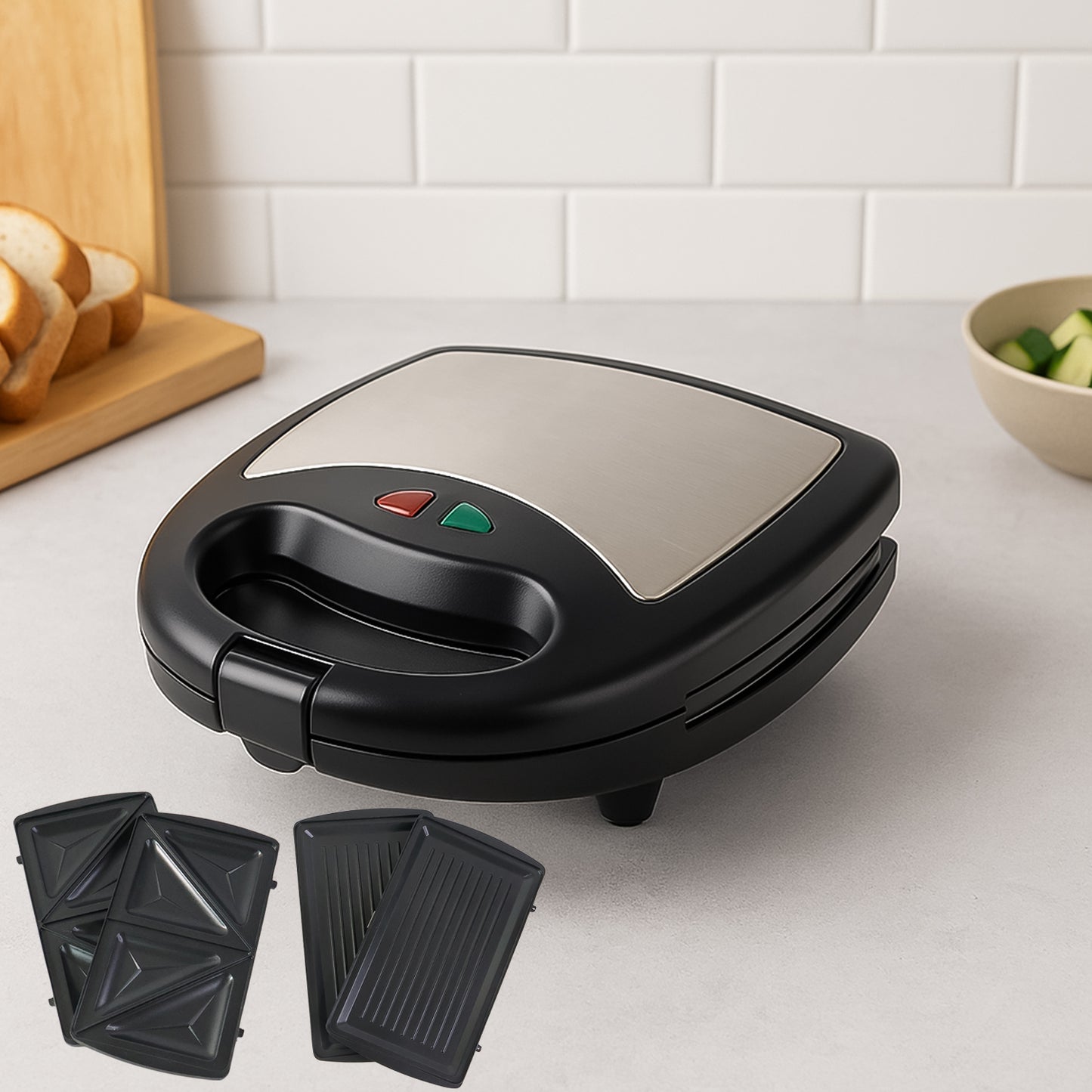 Orbit Sandwich Maker With Interchangeable Plates (800w 1 Pc) - warehousetech13