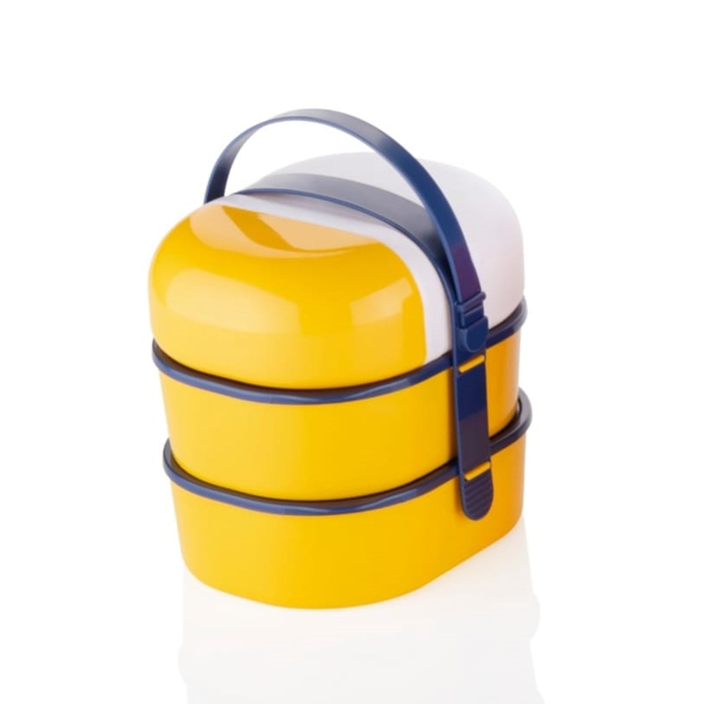 Mr. Chef Smart Lunch Box - Capsule Shape with Strap, Includes Water Bottle & Handle