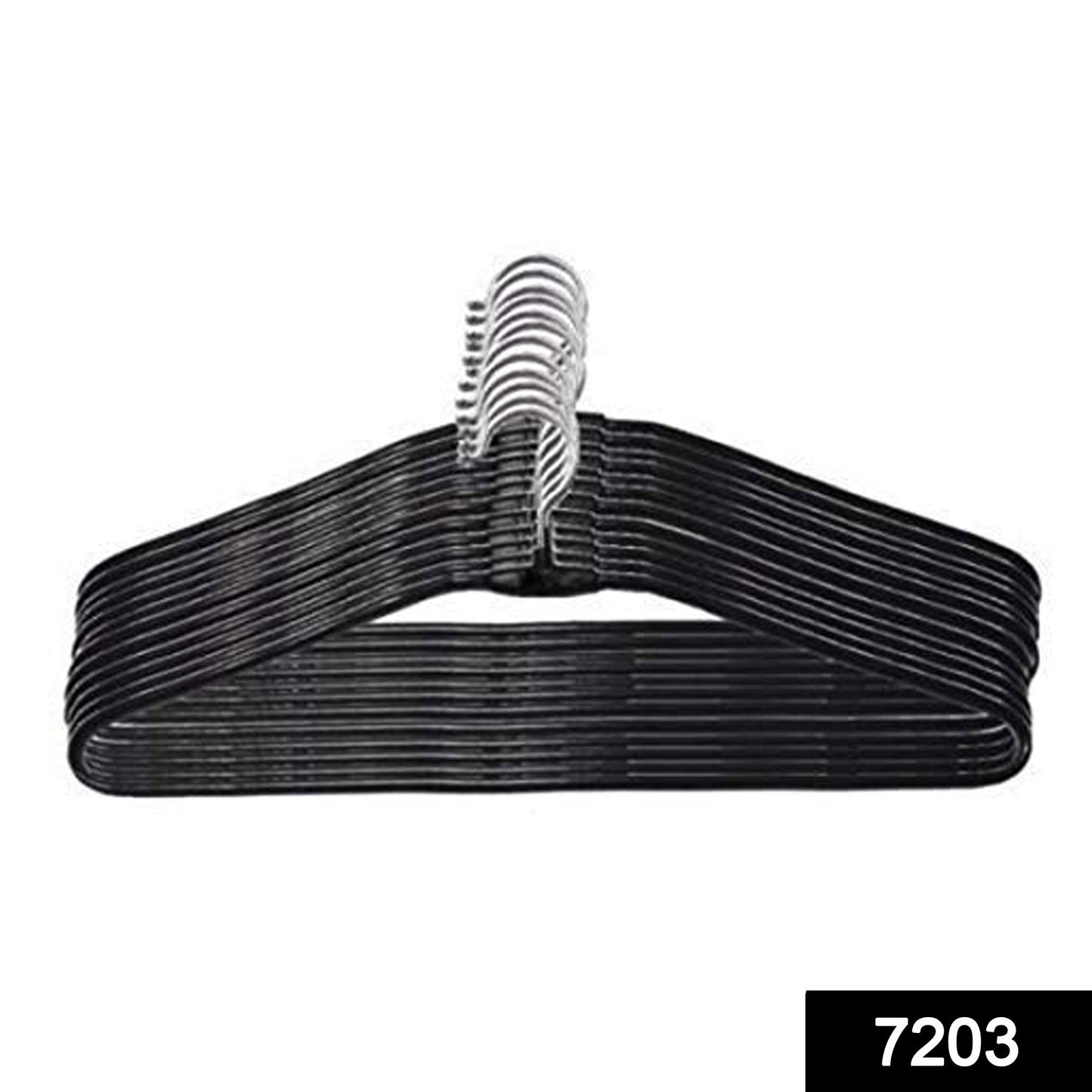 7203 Wardrobe Cloth Hanger (Pack Of 10) - warehousetech13