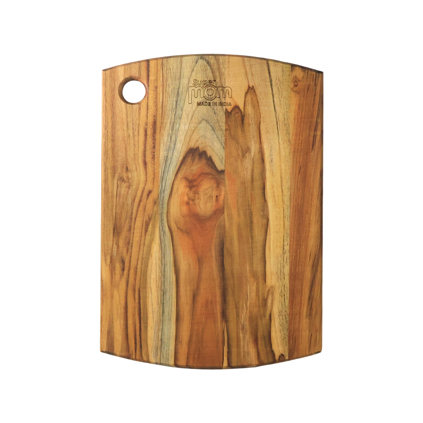 Supermom Premium Teak Wood Chopping Board For Kitchen (1 Pc) - warehousetech13