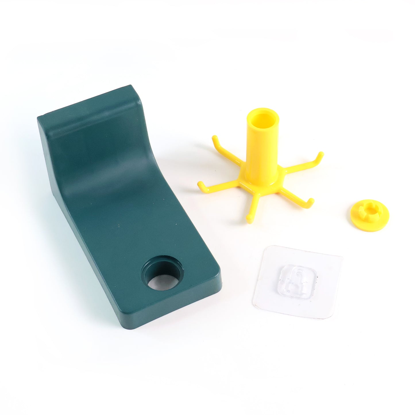 4605 360 Degree Rotating Self Adhesive Plastic Wall Hook Hanger Multifunctional Hanger With 6 Heavy Duty Claw Hooks - warehousetech13