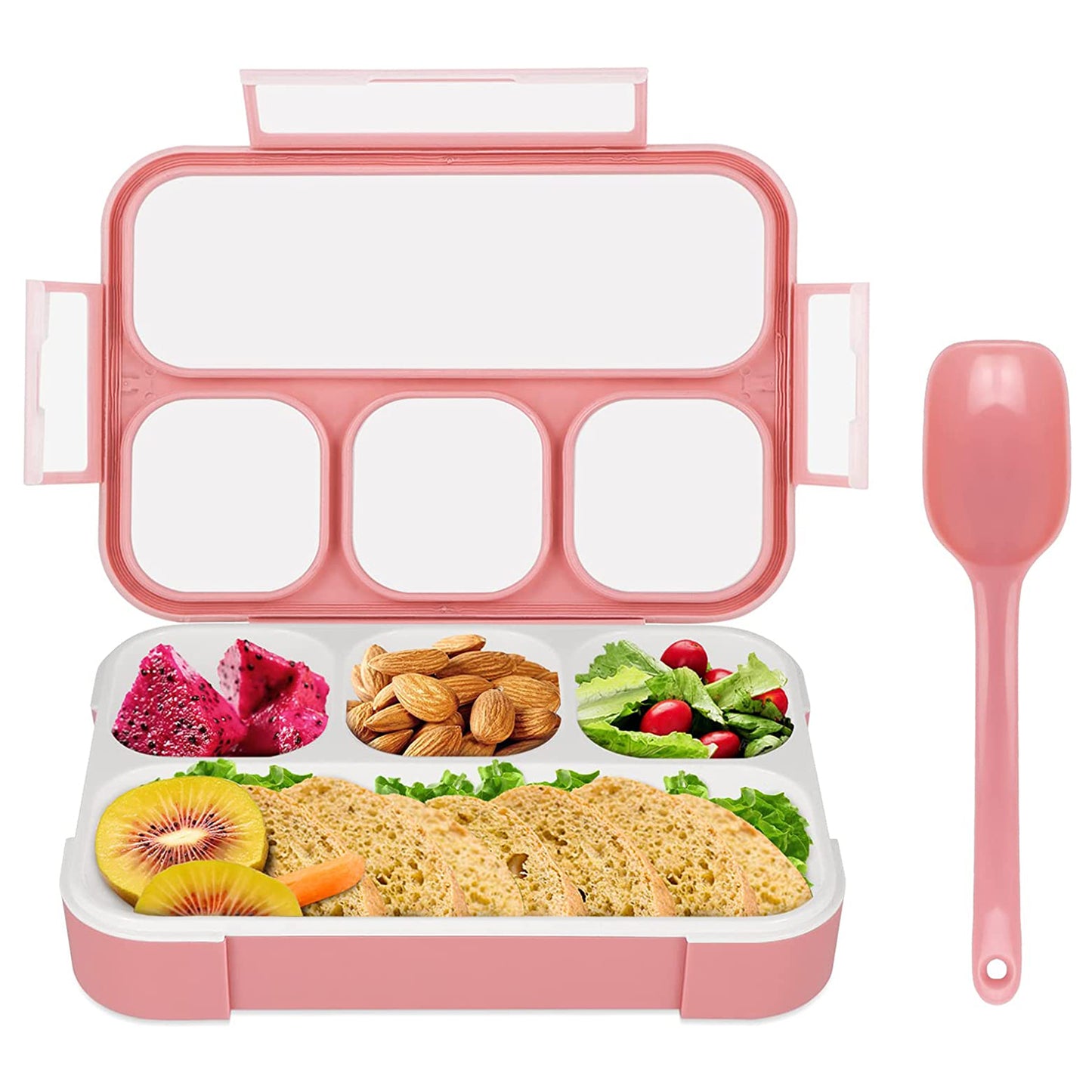 Lunch Box 4 Compartment With Leak Proof Lunch Box For School Office Use - warehousetech13