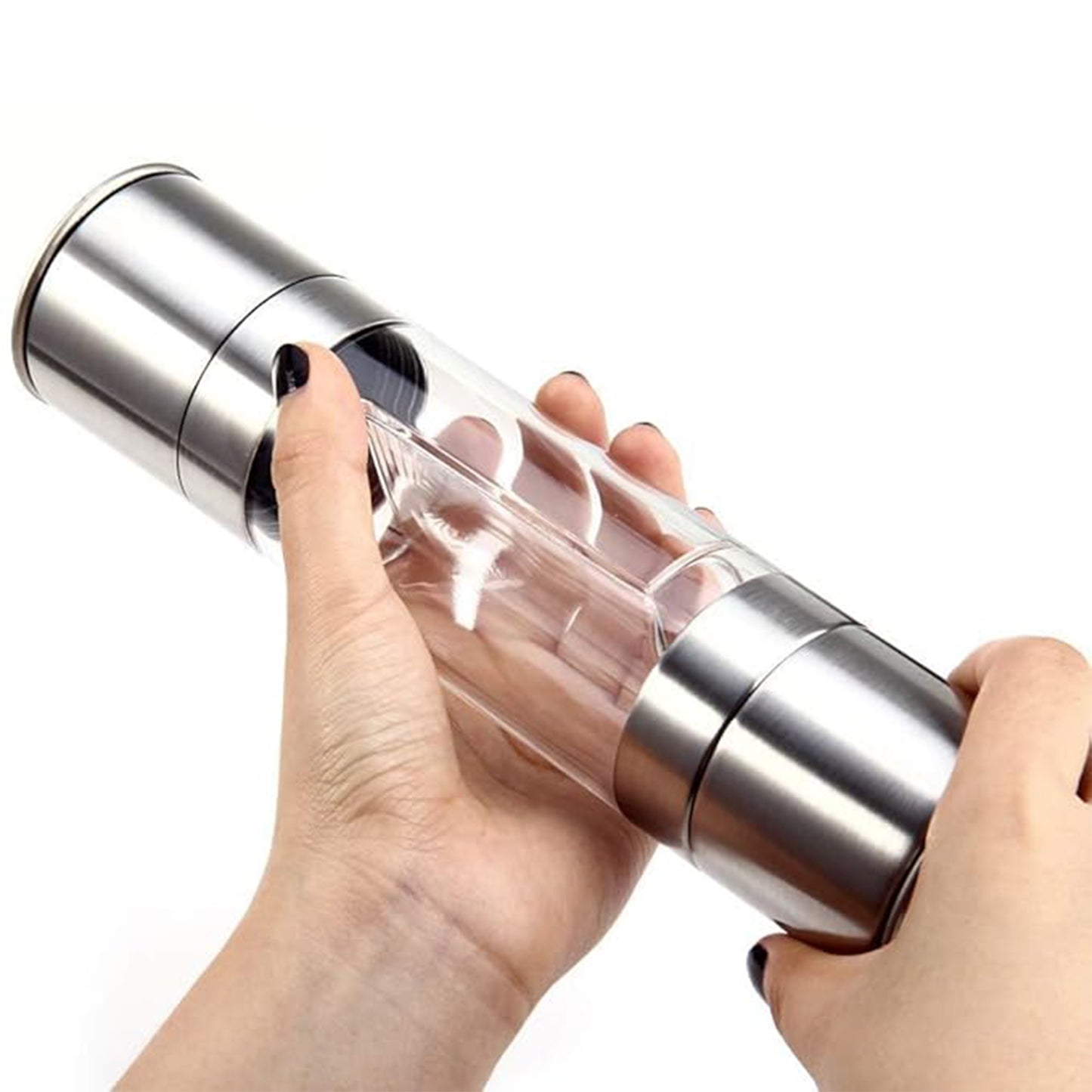 2-in-1 Stainless Steel Salt And Pepper Grinder - warehousetech13