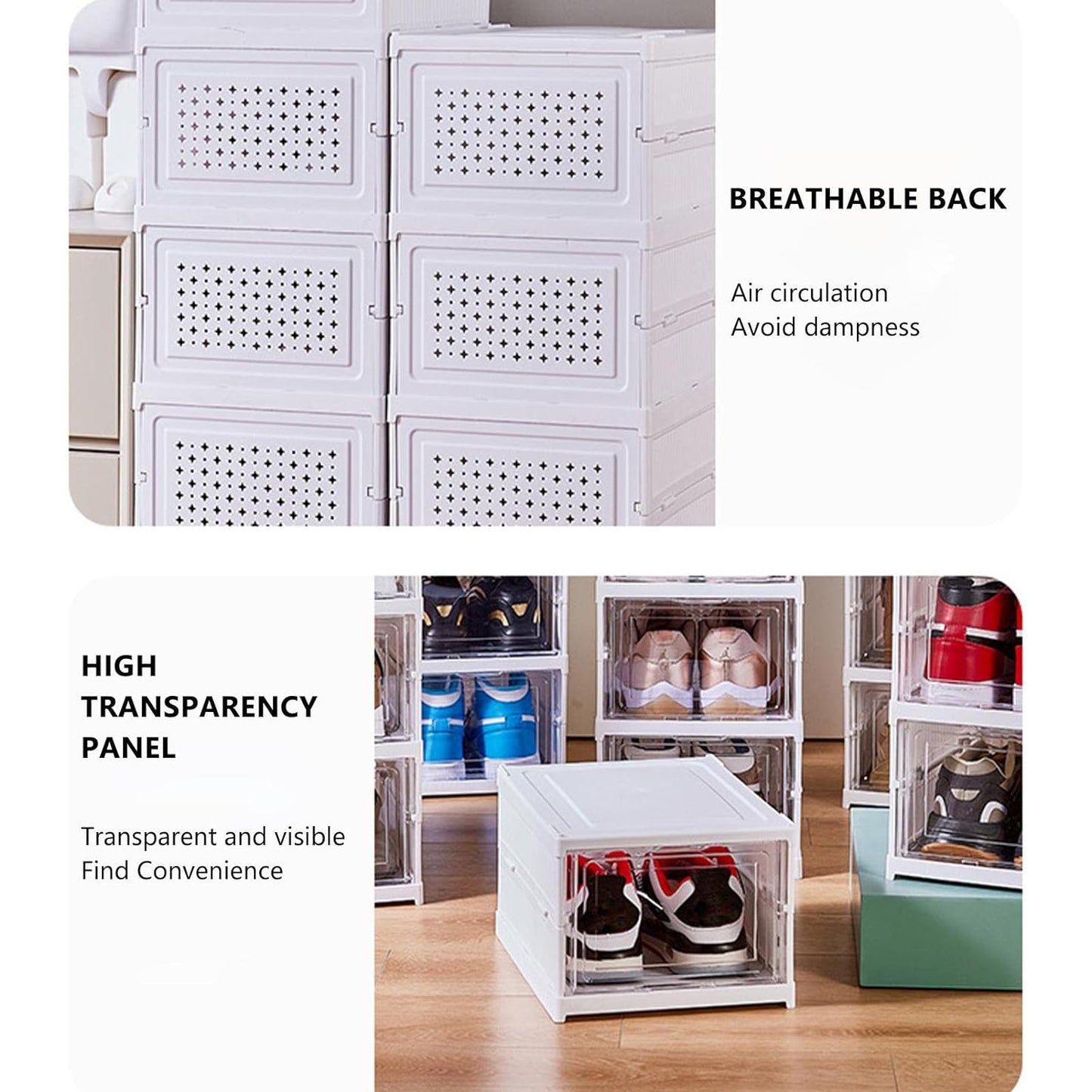 Stackable Multifunctional Storage For Clothes Foldable Drawer Shelf Basket Utility Cart Rack Storage Organizer Cart For Kitchen Pantry Closet Bedroom Bathroom Laundry (3 Layer 1 Pc) - warehousetech13