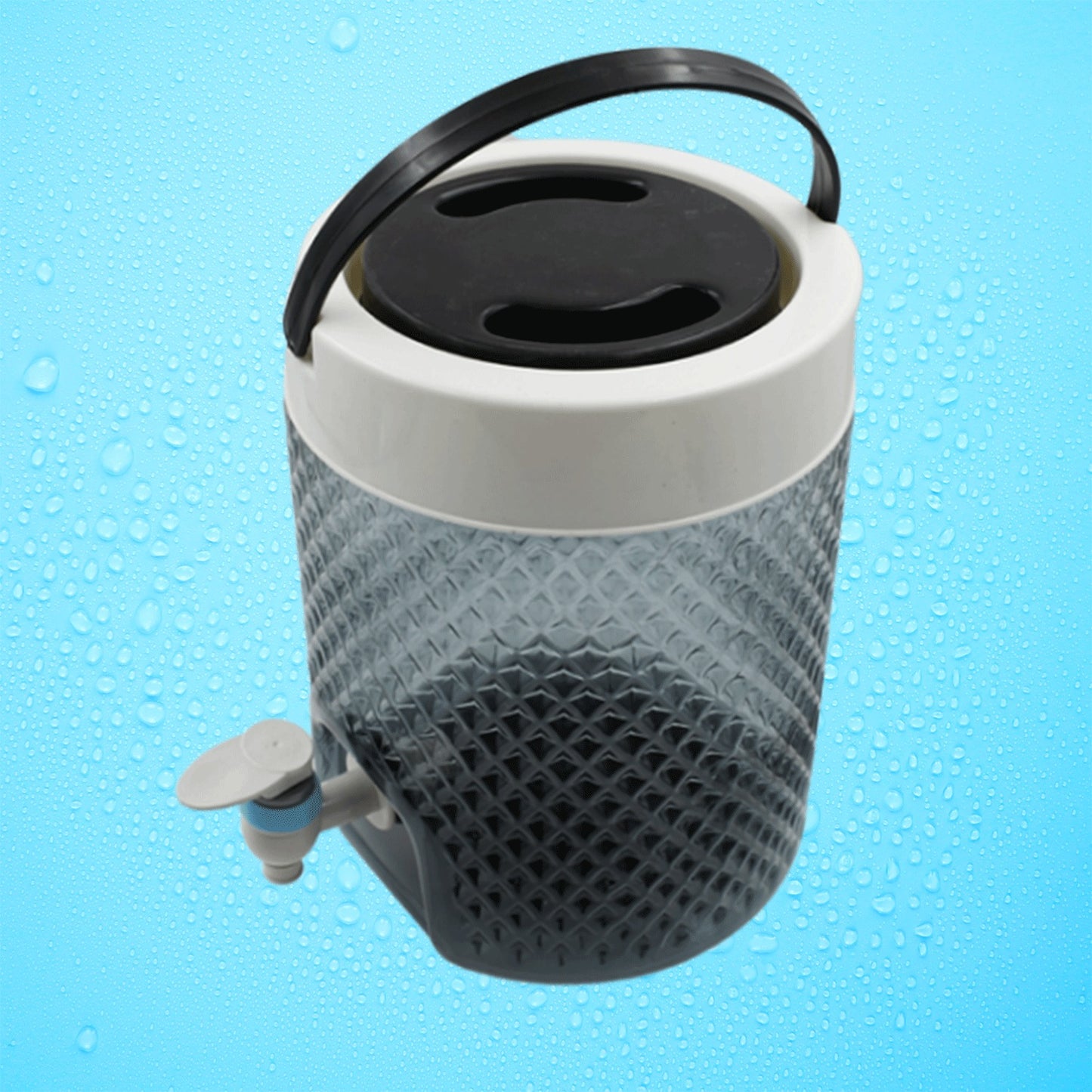 Diamond Cut Design Plastic Water Jug To Carrying Water And Other Beverages (4500ml) - warehousetech13