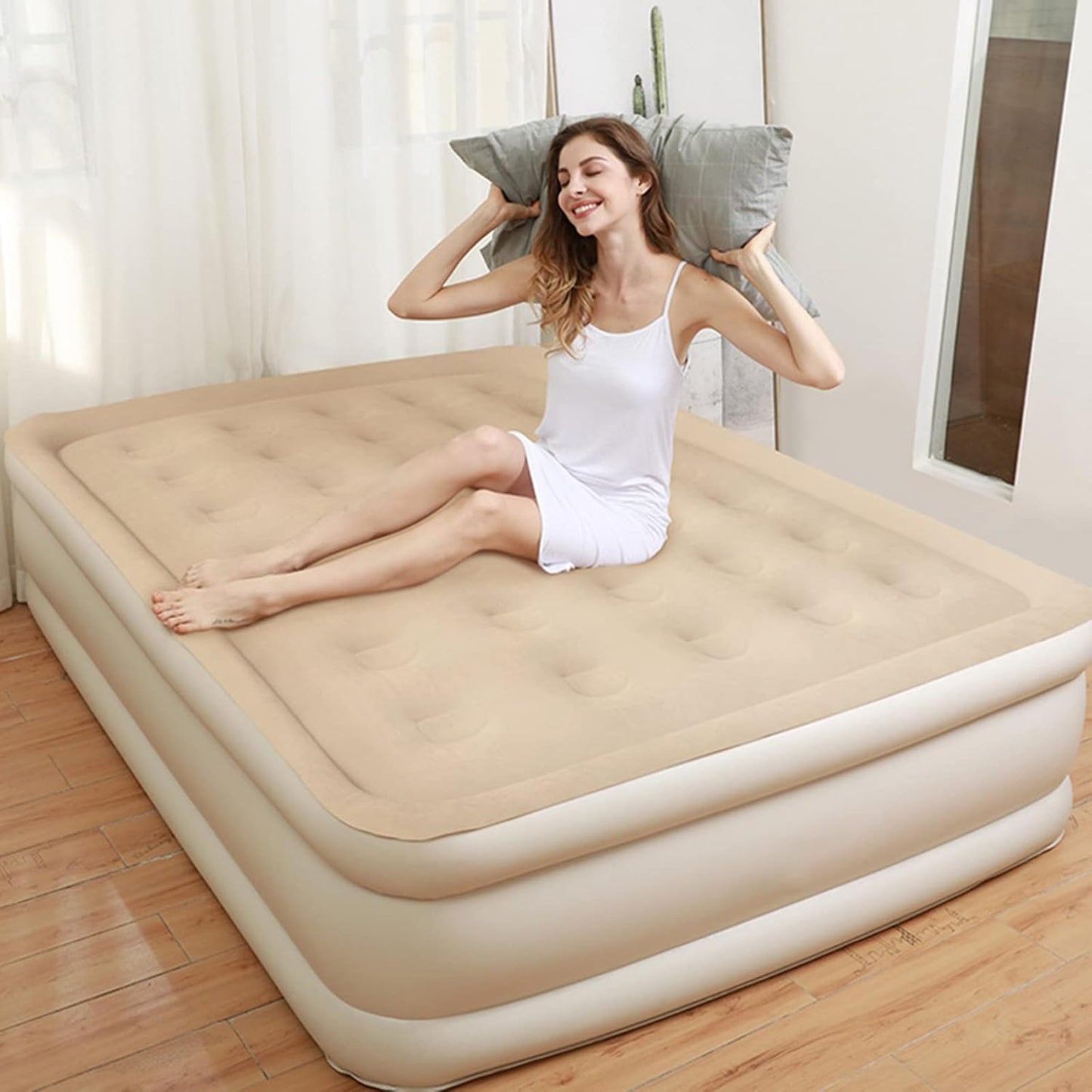 Portable Inflatable Bed Folding Lazy Bed (190x100x40 Cm 1 Pc) - warehousetech13