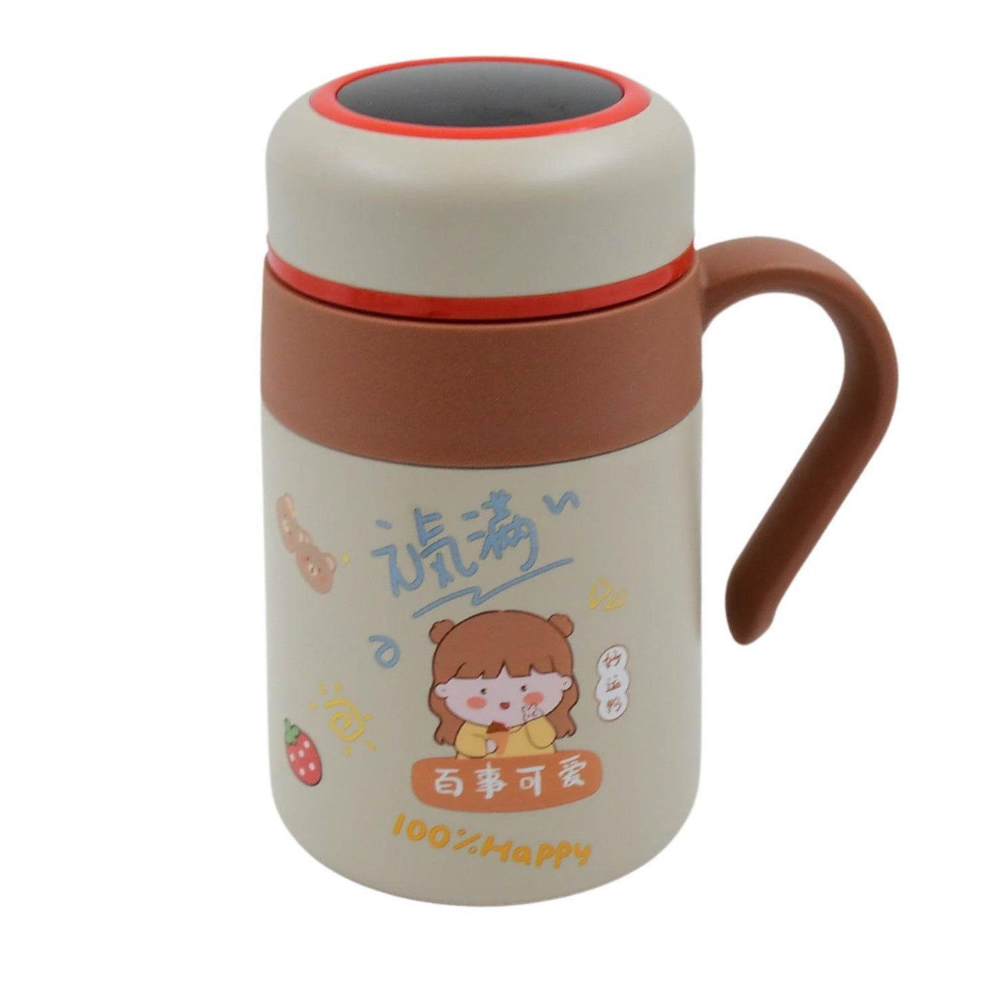 Stainless Steel Mug Bottle Vacuum Insulated Cup With Handle Small Cup (550 Ml) - warehousetech13