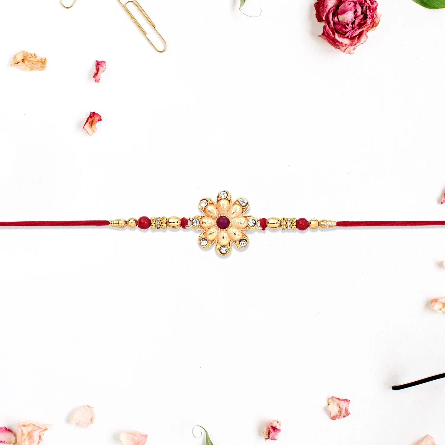 Designer Golden Rakhi - warehousetech13