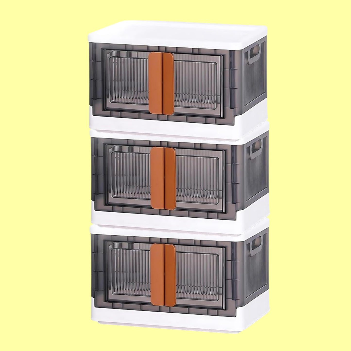 Plastic Folding Wardrobe Storage Organizer (3 Layer 1 Pc) - warehousetech13