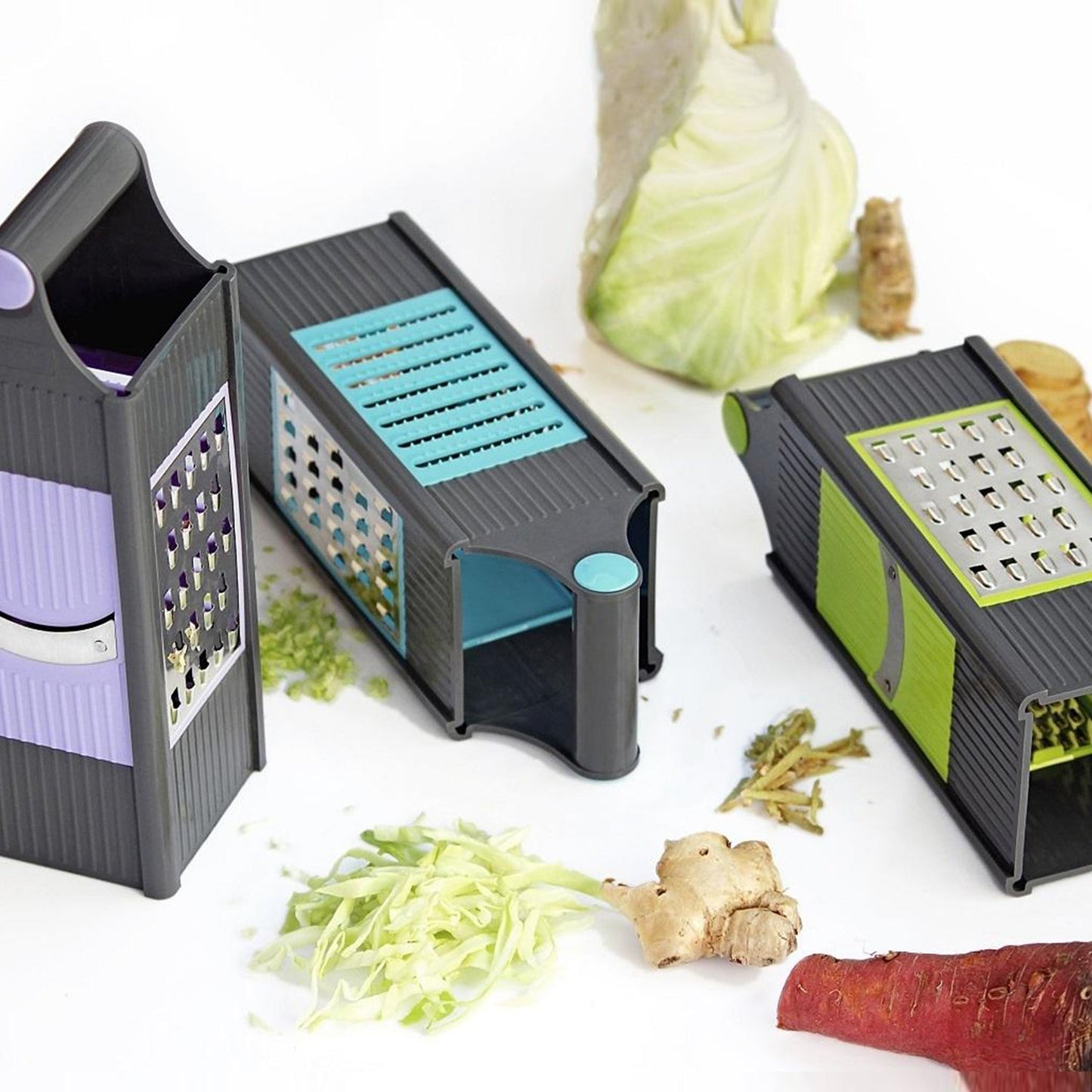 4 In 1 Plastic Vegetable And Fruit Grater And Slicer For Kitchen - warehousetech13