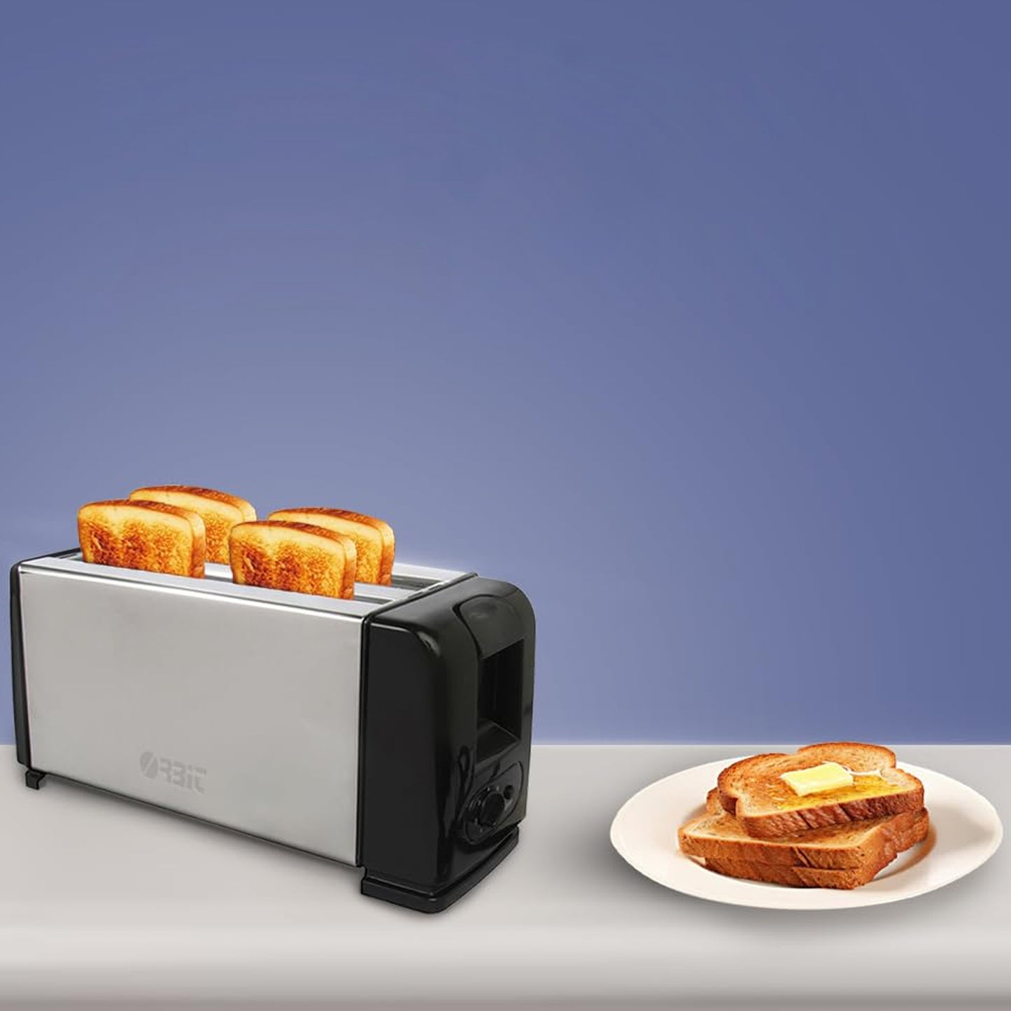 Orbit Adjustable Pop-up Toaster - 1200w - warehousetech13