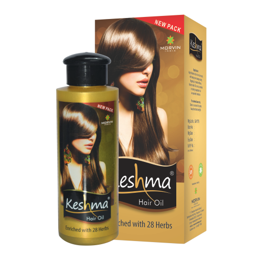 Keshma Hair Oil: 28 Ayurvedic Herbs for Luscious, Damage-Free Hair Growth