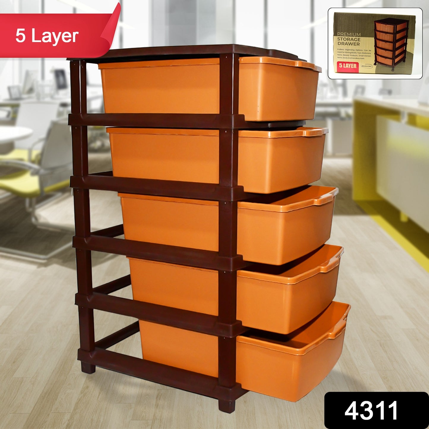 Plastic Premium Home Storage Organization (5 Layer 1 Pc) - warehousetech13