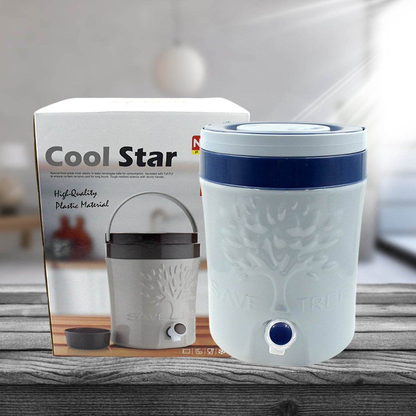 Insulated Plastic Water Rover Jug With A Sturdy Handle Water Jug Camper With Tap Plastic Insulated Water (2500ML, 7500ML, 12000ML) - warehousetech13