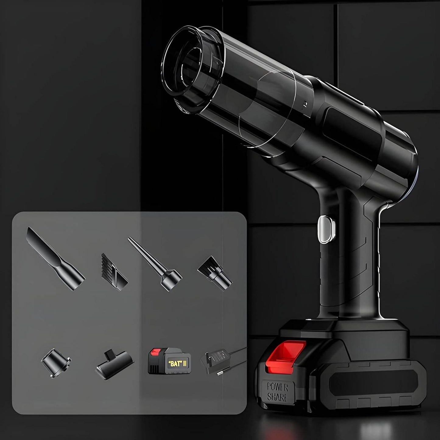 Multifunction 240v Wireless Handheld Vacuum Cleaner (1 Set) - warehousetech13