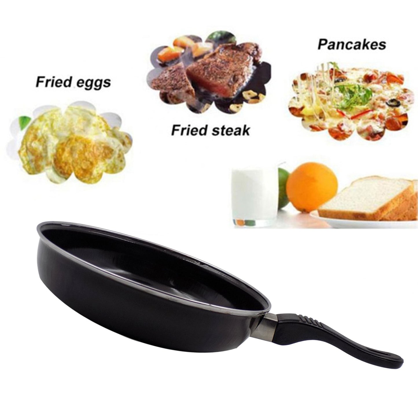 Induction Base Hard Anodized Tadka Fry Pan Nonstick - warehousetech13
