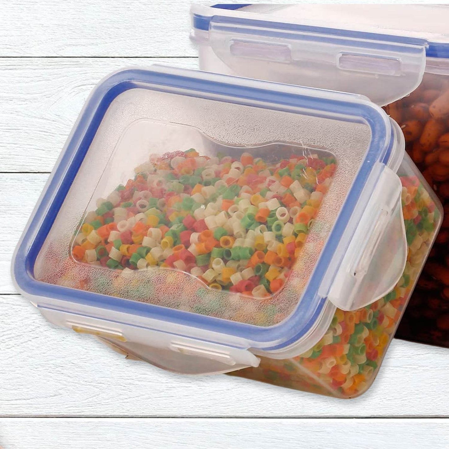 Classics Rectangular Plastic Airtight Food Storage Containers With Leak Proof Locking Lid Storage Container - warehousetech13