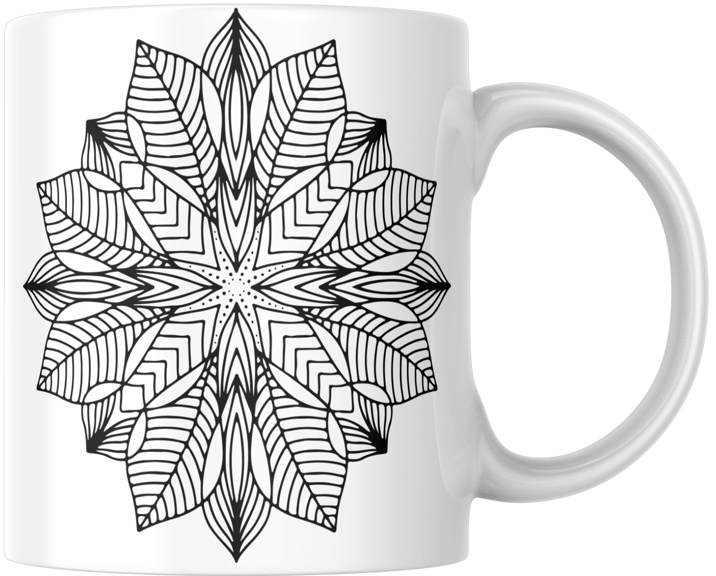 Mandala Printed Ceramic Mug | Coffee Mug | Tea Mug - warehousetech13