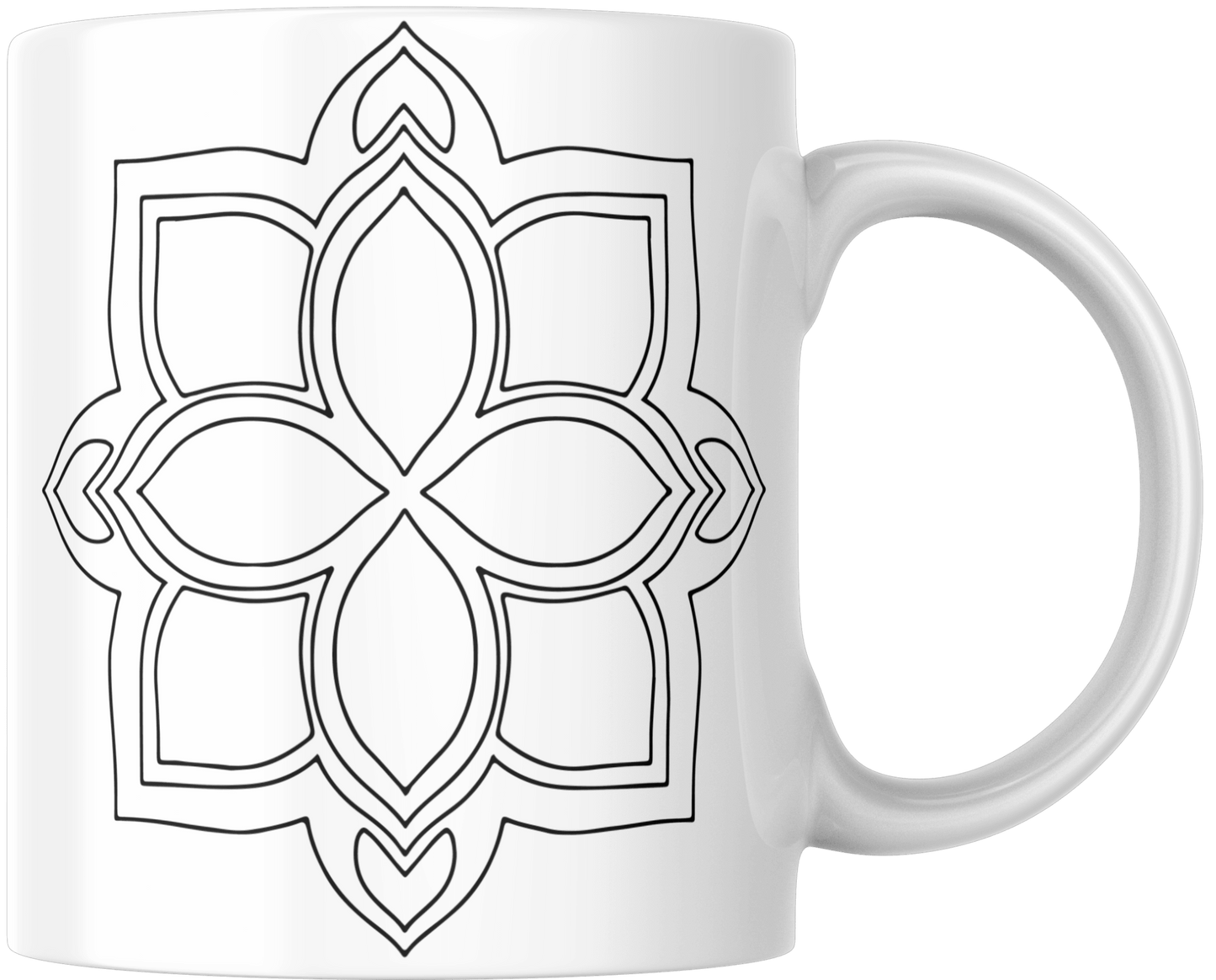 Mandala Printed Ceramic Mug | Coffee Mug | Tea Mug - warehousetech13