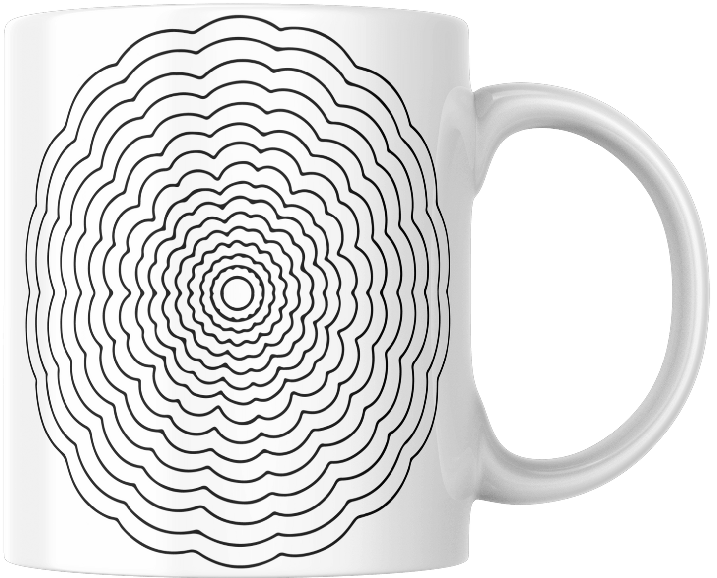 Mandala Printed Ceramic Mug - warehousetech13
