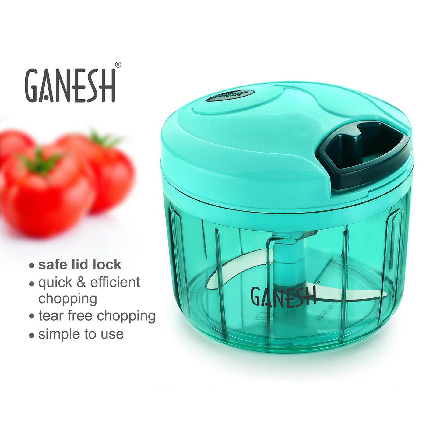 Ganesh Quick Vegetable Chopper (1 Unit Chopper)(725 Ml) - warehousetech13