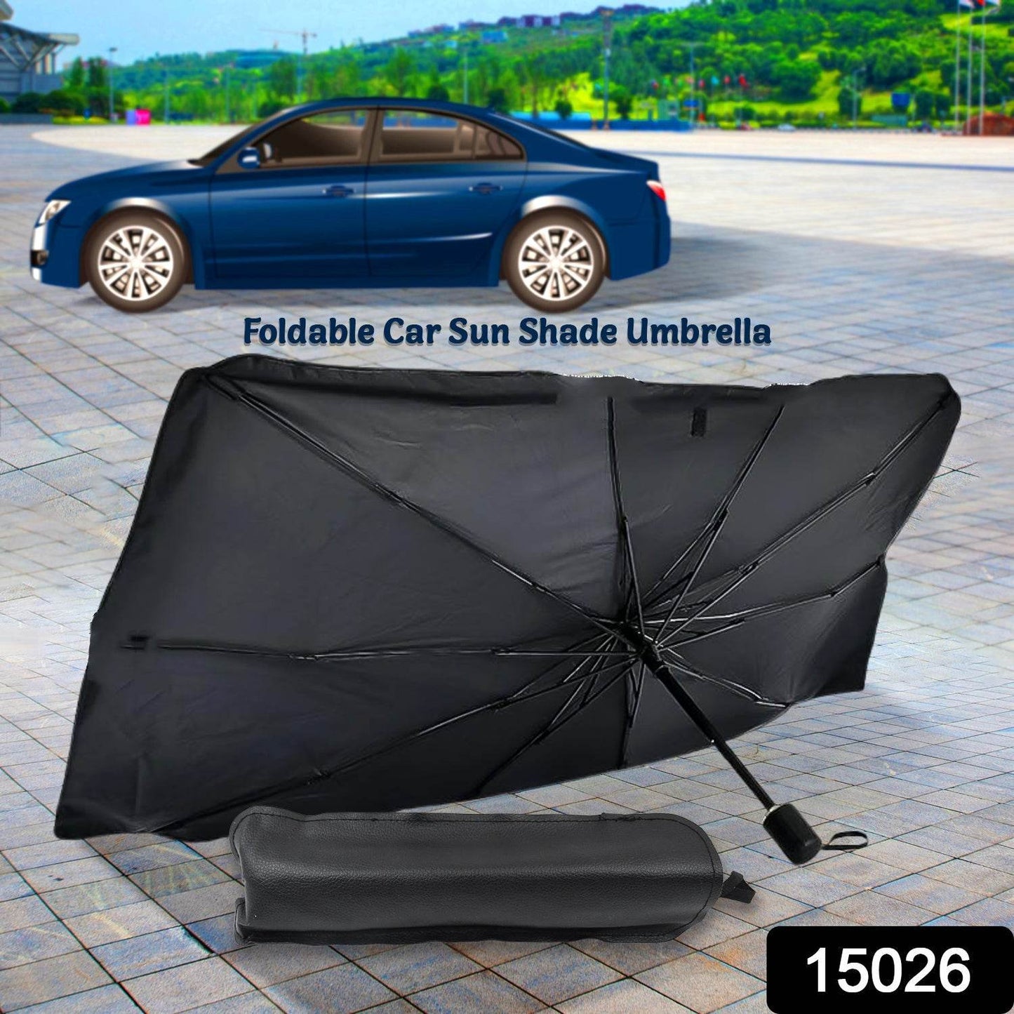 Windshield Umbrella Sun Shade Cover For Car (1 Pc) - warehousetech13