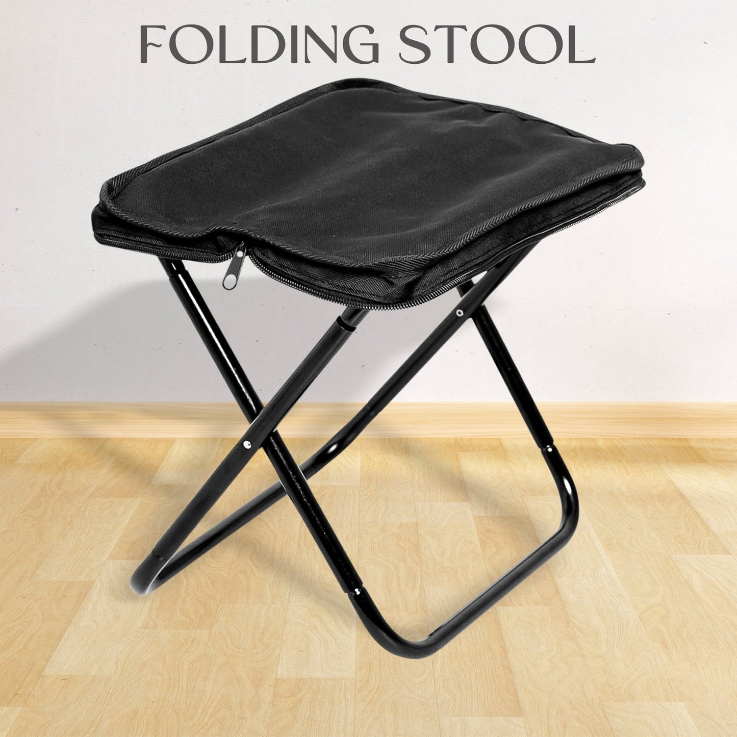 Folding Camping Stool Collapsible Camp Stool Portable Seat Travel Little Stools (1 Pc) - warehousetech13