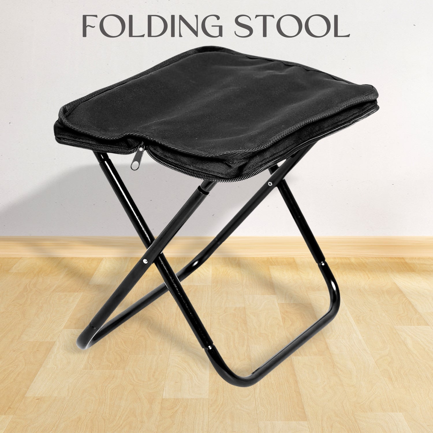 Folding Camping Stool Collapsible Camp Stool Portable Seat Travel Little Stools (1 Pc) - warehousetech13