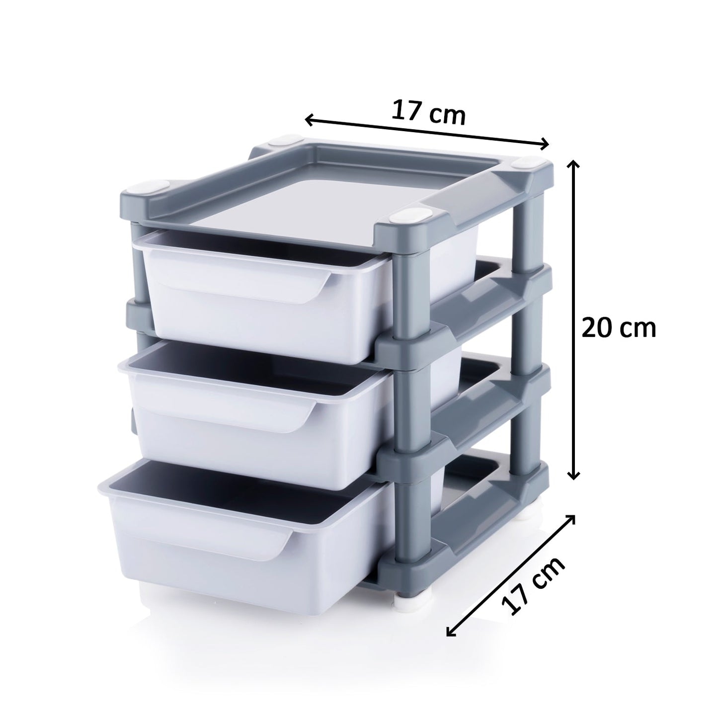 4767 Mini 3 Layer Drawer Used For Storing Makeup Equipments And Kits Used By Womens And Ladies. - warehousetech13