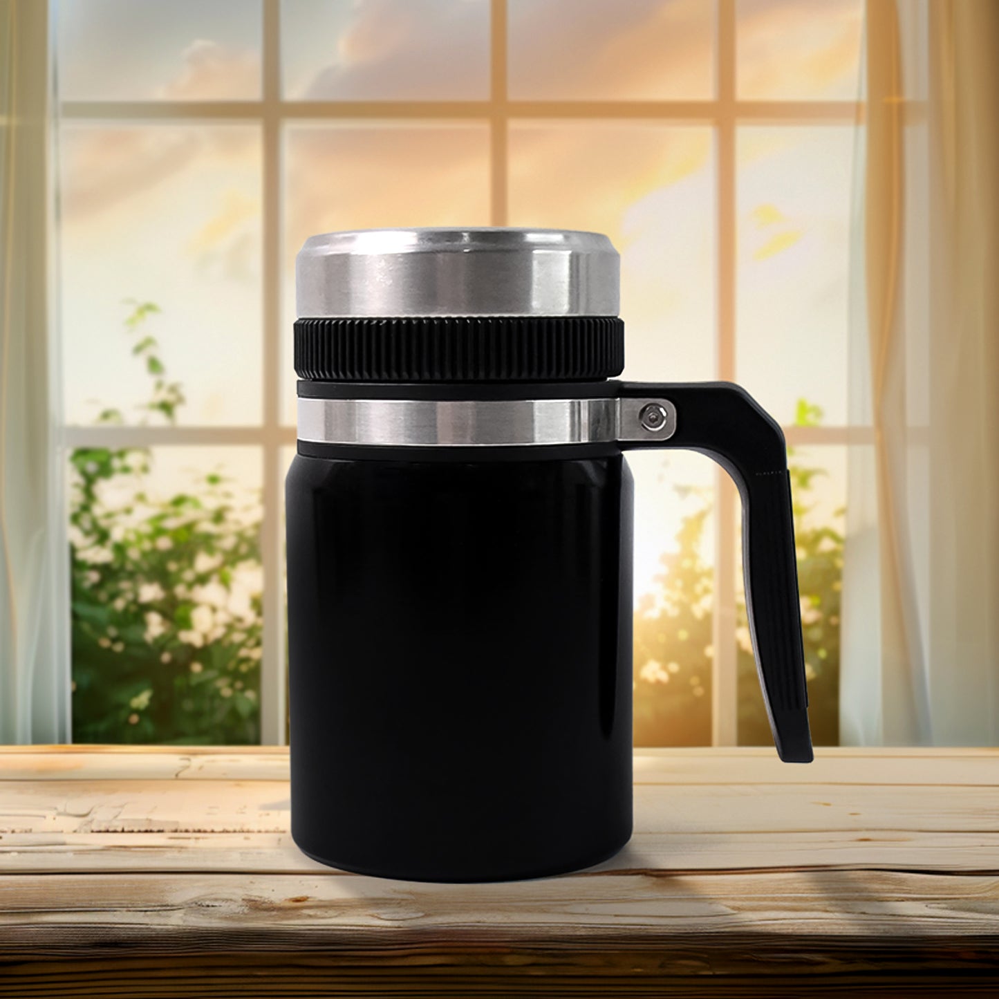 Stainless Steel Vacuum Coffee Cup With Non Slip Scalding (600ml Approx)