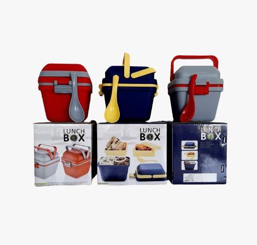 Airtight Lunch Box With Handle Push Lock - warehousetech13