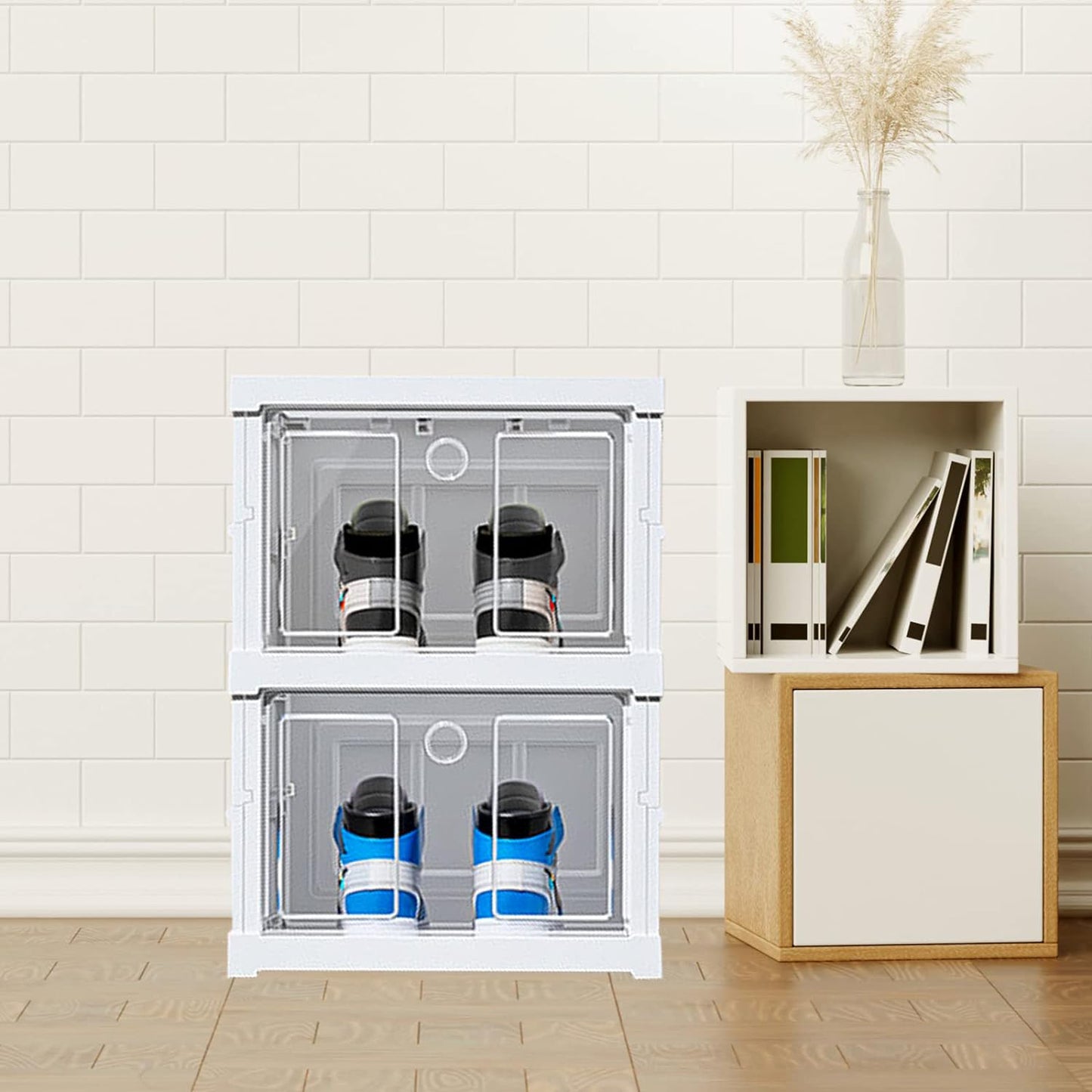 Stackable Multifunctional Storage For Clothes Foldable Drawer Shelf Basket Utility Cart Rack Storage Organizer Cart For Kitchen Pantry Closet Bedroom Bathroom Laundry (2 Layer 1 Pc) - warehousetech13