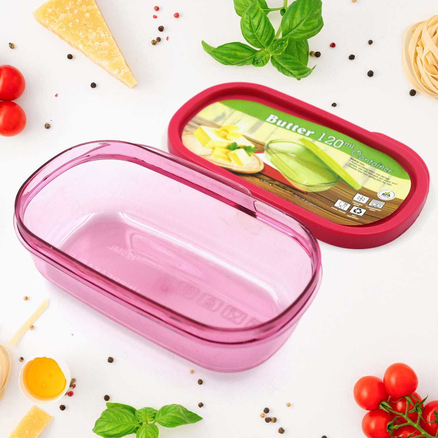 Butter Container Pp Butter Storage Box Easy To Take Portable Large Capacity For Kitchen For Home For Cheese For Butter (120 Ml) - warehousetech13