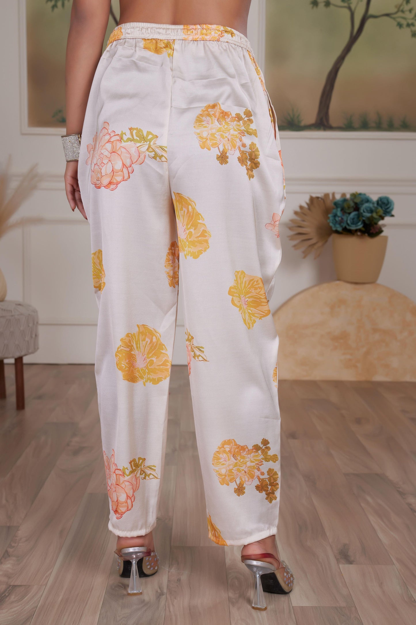 Malaika Silk Pink & White Kurta Set with Dupatta – Elegant Women’s Ethnic Wear