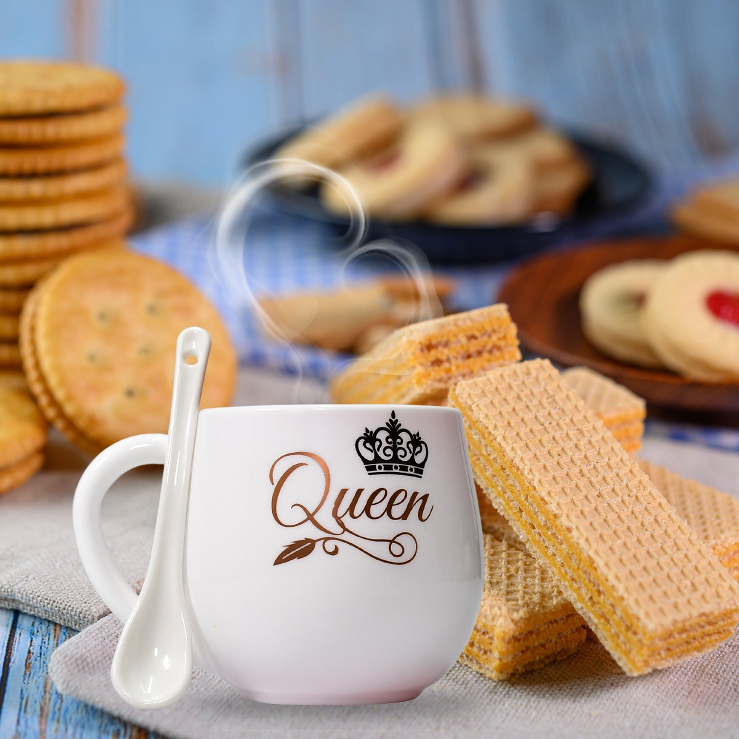 4975 Multi Design Coffee Mug With Spoon And Box Packing. Ceramic Mugs To Gift Your Best Friend Tea Mugs Coffee Mugs Microwave Safe. - warehousetech13