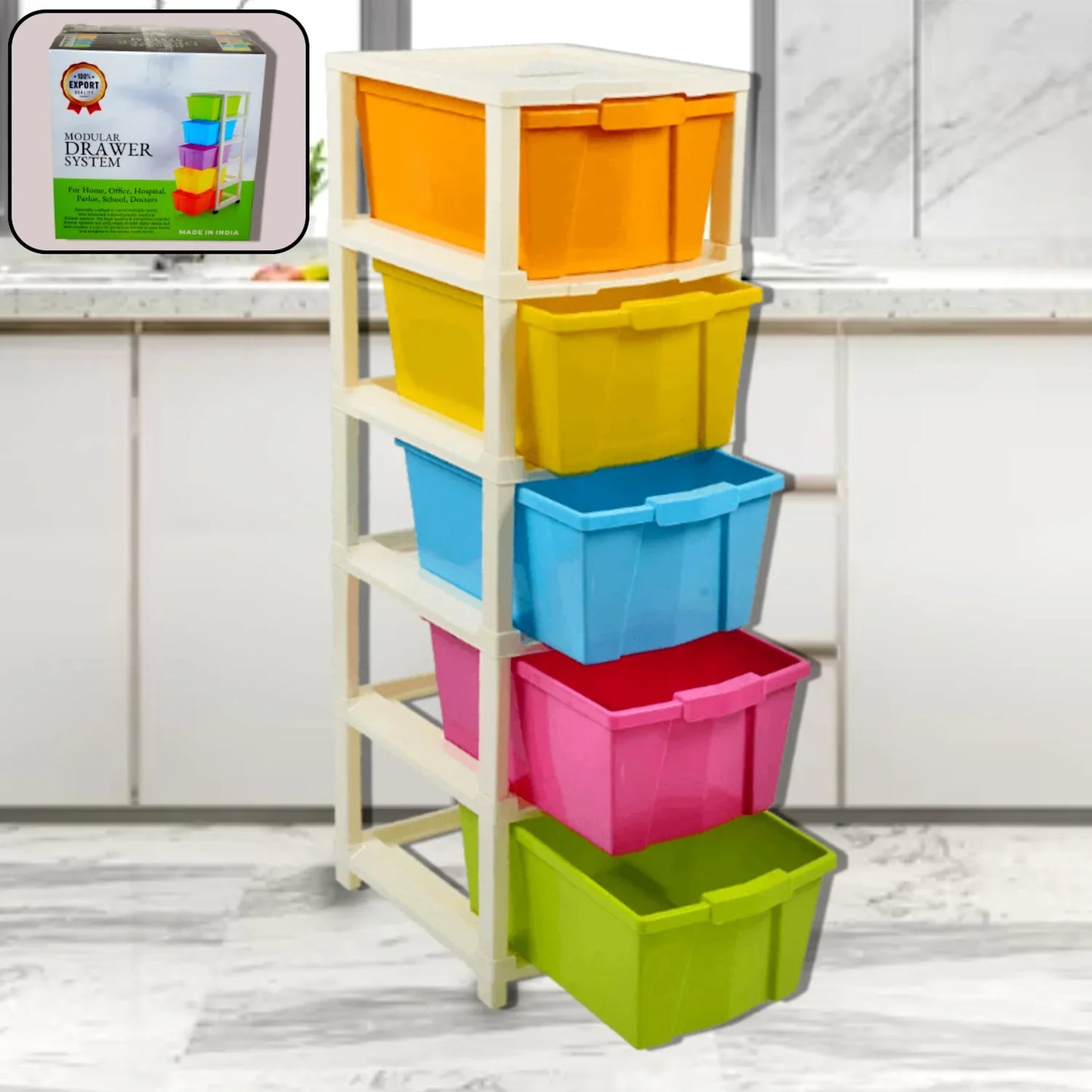 0769 Multipurpose Modular Drawer Organizer Storage Box - 5 Layers - warehousetech13