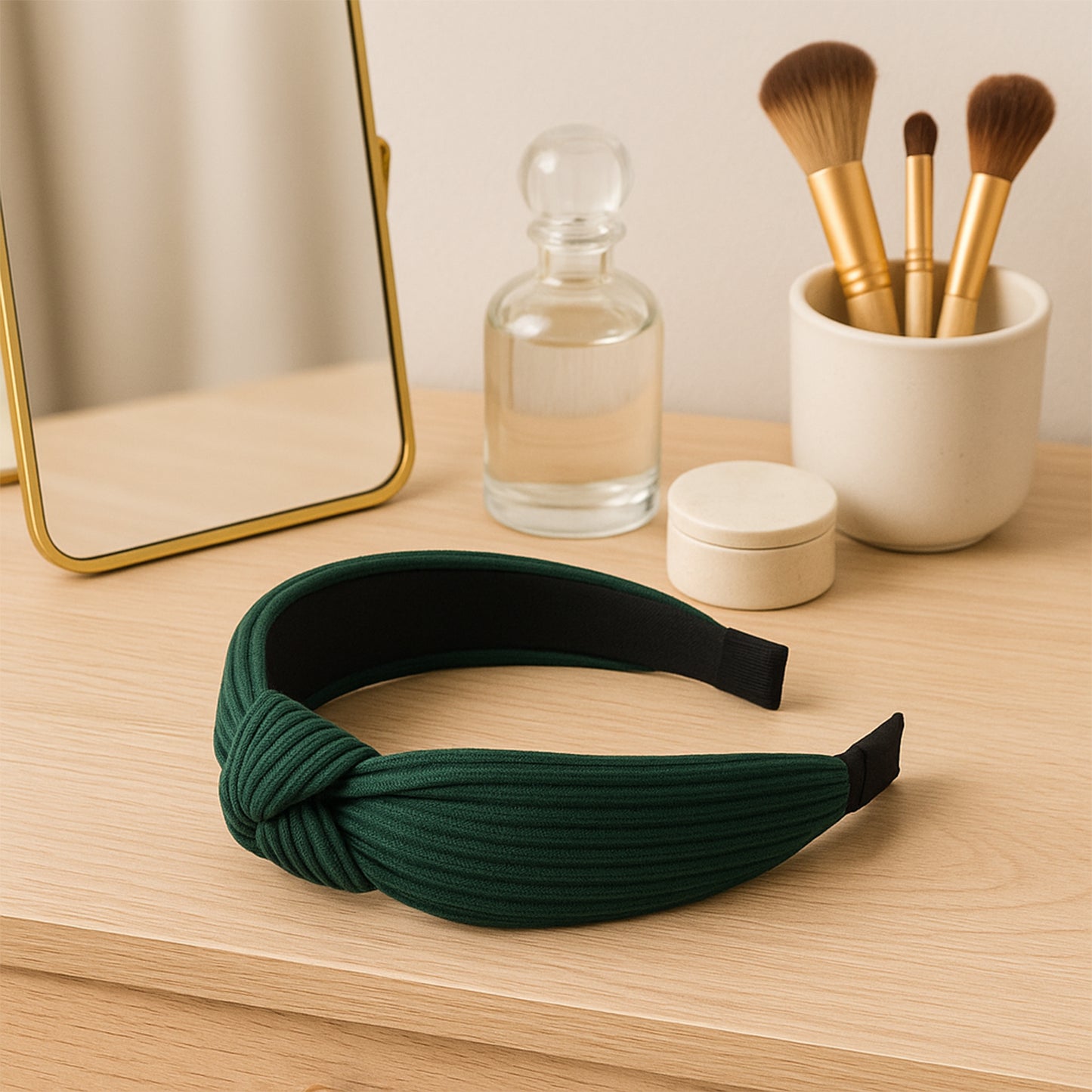 Womens Ribbed Texture Knot Design Hairband (1 Pc Mix Design) - warehousetech13