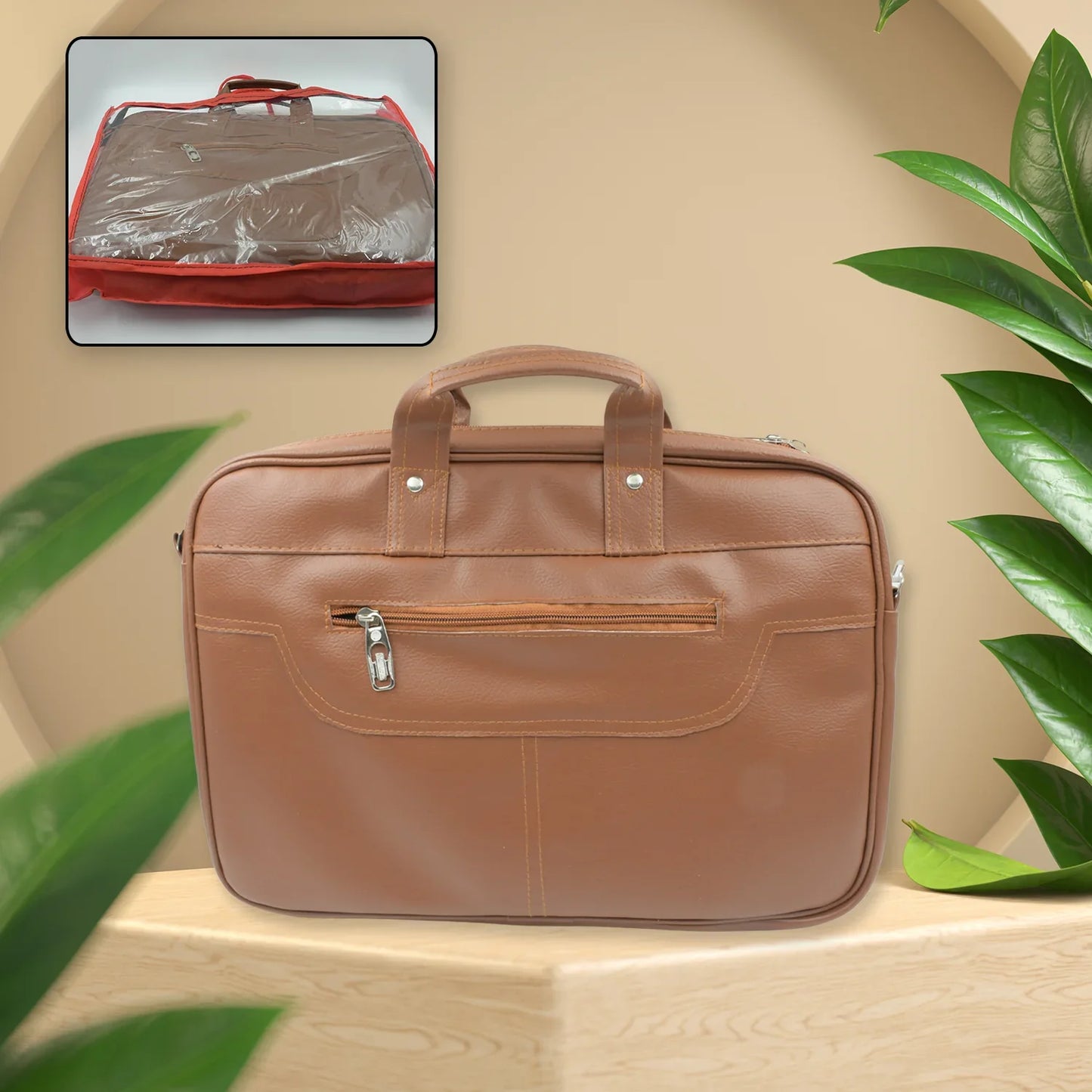 12573 Multipurpose Bag Shoulder Side Bag Office Laptop Faux Leather Executive Formal Laptop Macbook Messenger Office Travel Business Shoulder Hand Sling Bag For Men Women With Multiple Compartments - warehousetech13