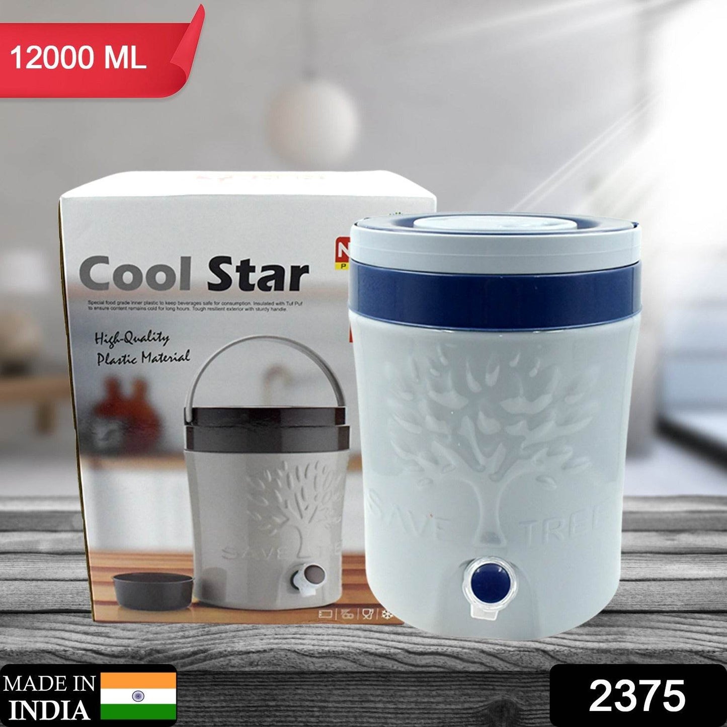 Insulated Plastic Water Rover Jug With A Sturdy Handle Water Jug Camper With Tap Plastic Insulated Water (2500ML, 7500ML, 12000ML) - warehousetech13