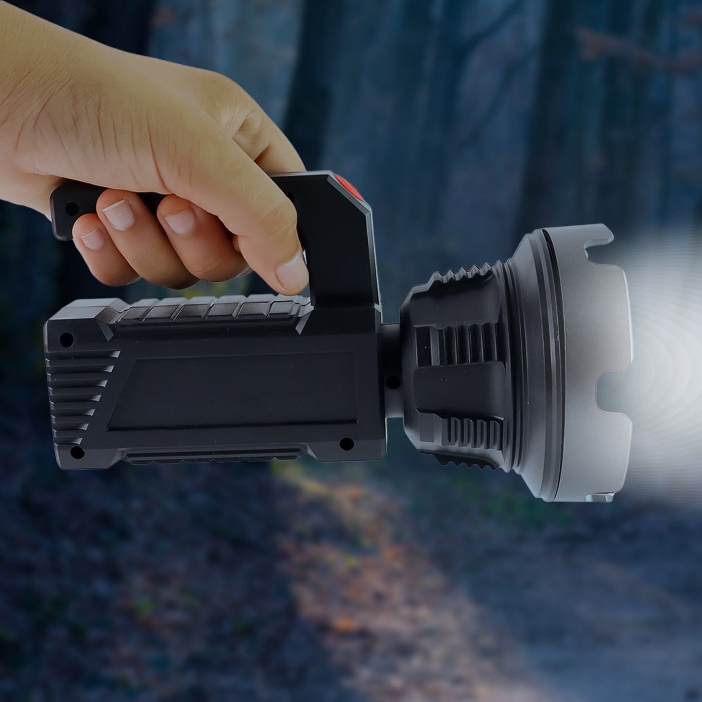 Heavy-duty Rechargeable Usb Led Hand Torch With Cob Side Light (1 Pc) - warehousetech13