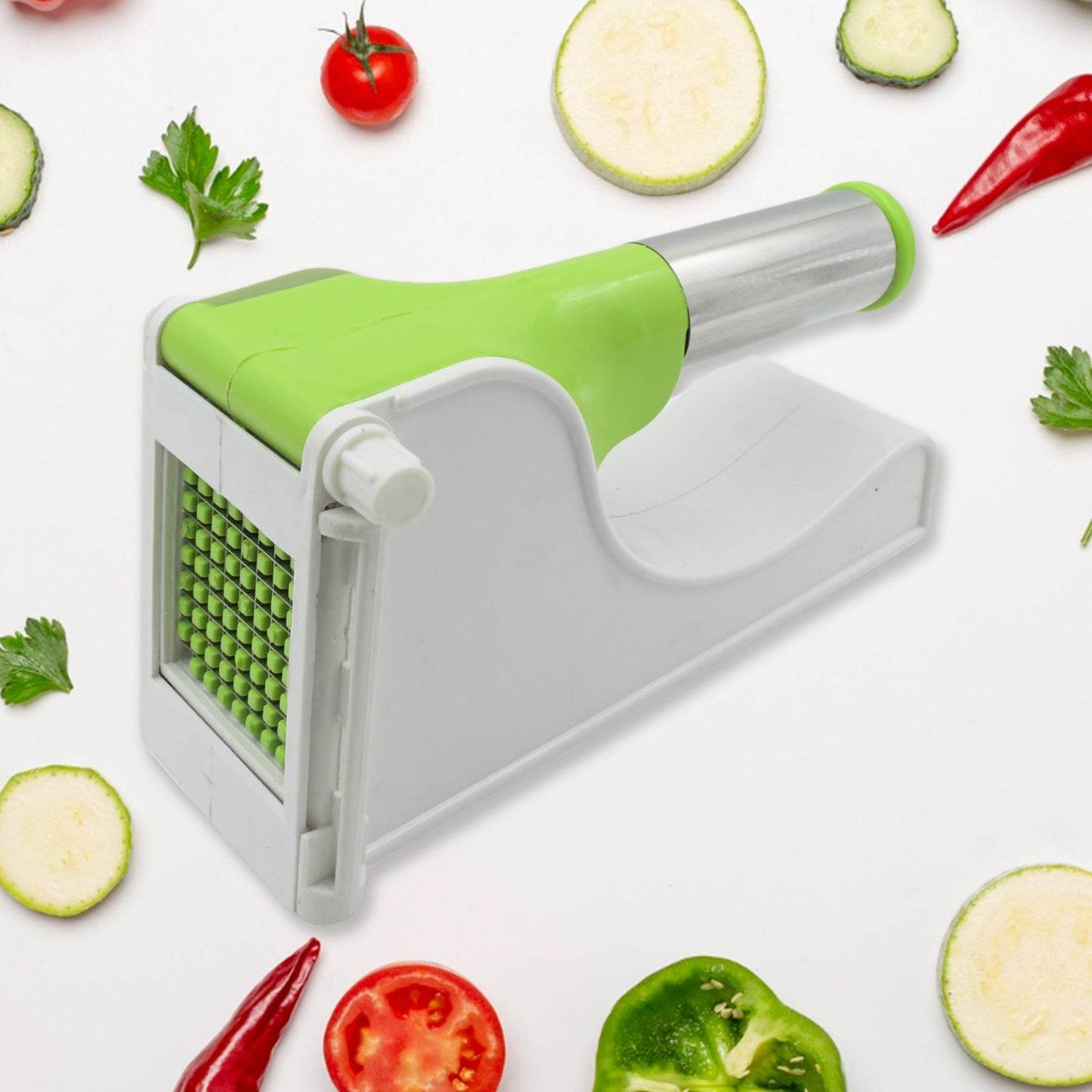 Virgin Plastic French Fry Chipser Potato Chipserpotato Slicer With Container - warehousetech13