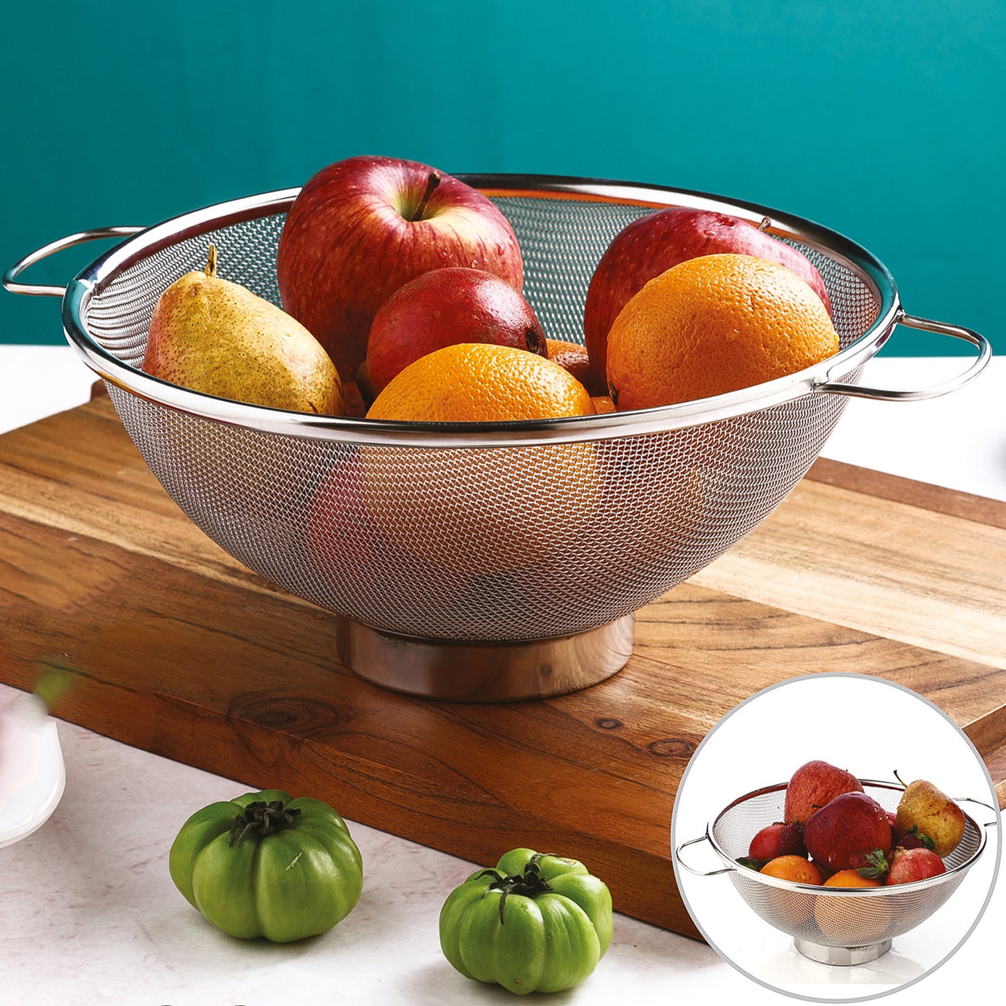 Apex Stainless Steel Mesh Colander - warehousetech13