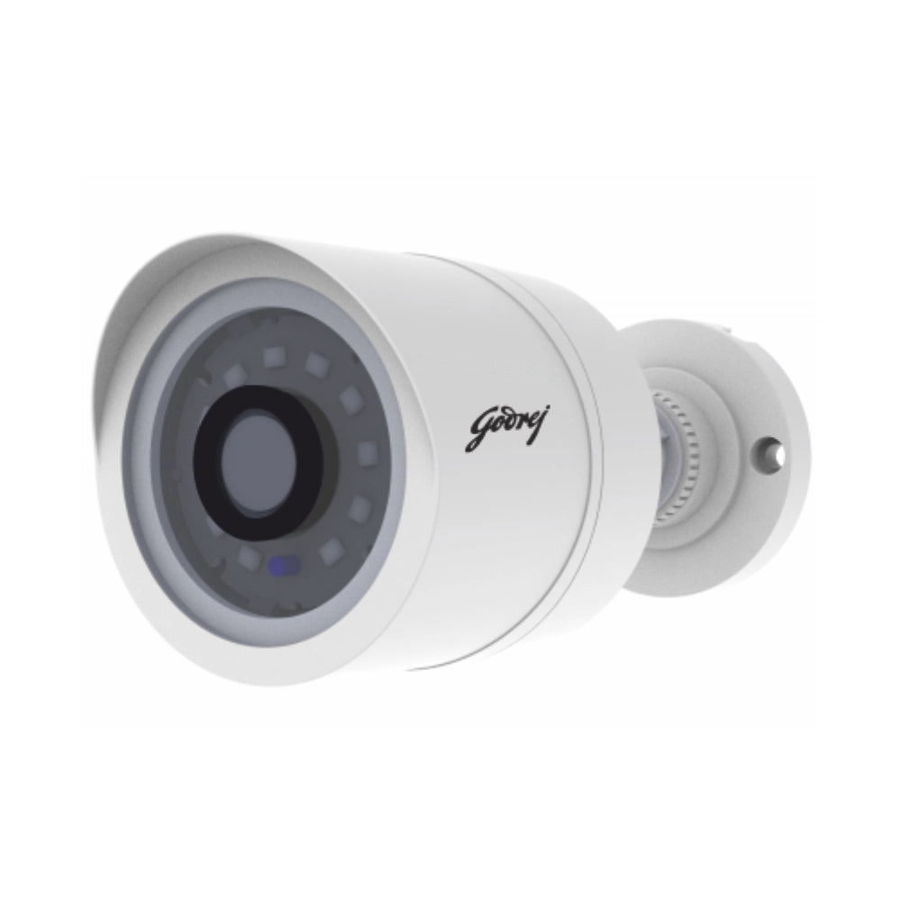 Godrej STE-FB20IR3.6P-1080PA 2MP Full HD Eco Audio Bullet CCTV Camera, 3.6mm Lens, IP66, 20m Night Vision