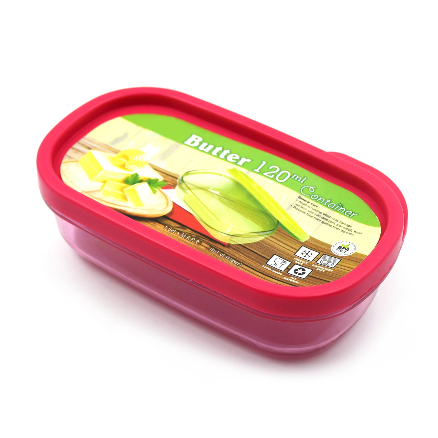 Butter Container Pp Butter Storage Box Easy To Take Portable Large Capacity For Kitchen For Home For Cheese For Butter (120 Ml) - warehousetech13