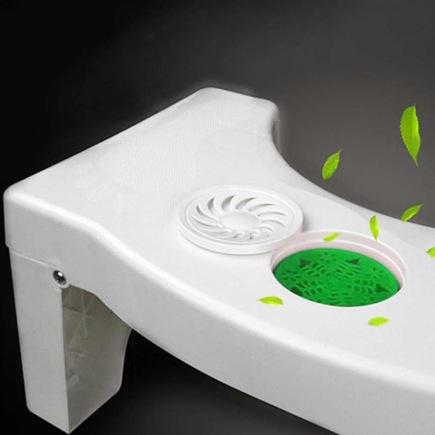 6005a Plastic Non-slip Folding Toilet Squat Stool - White Color - warehousetech13