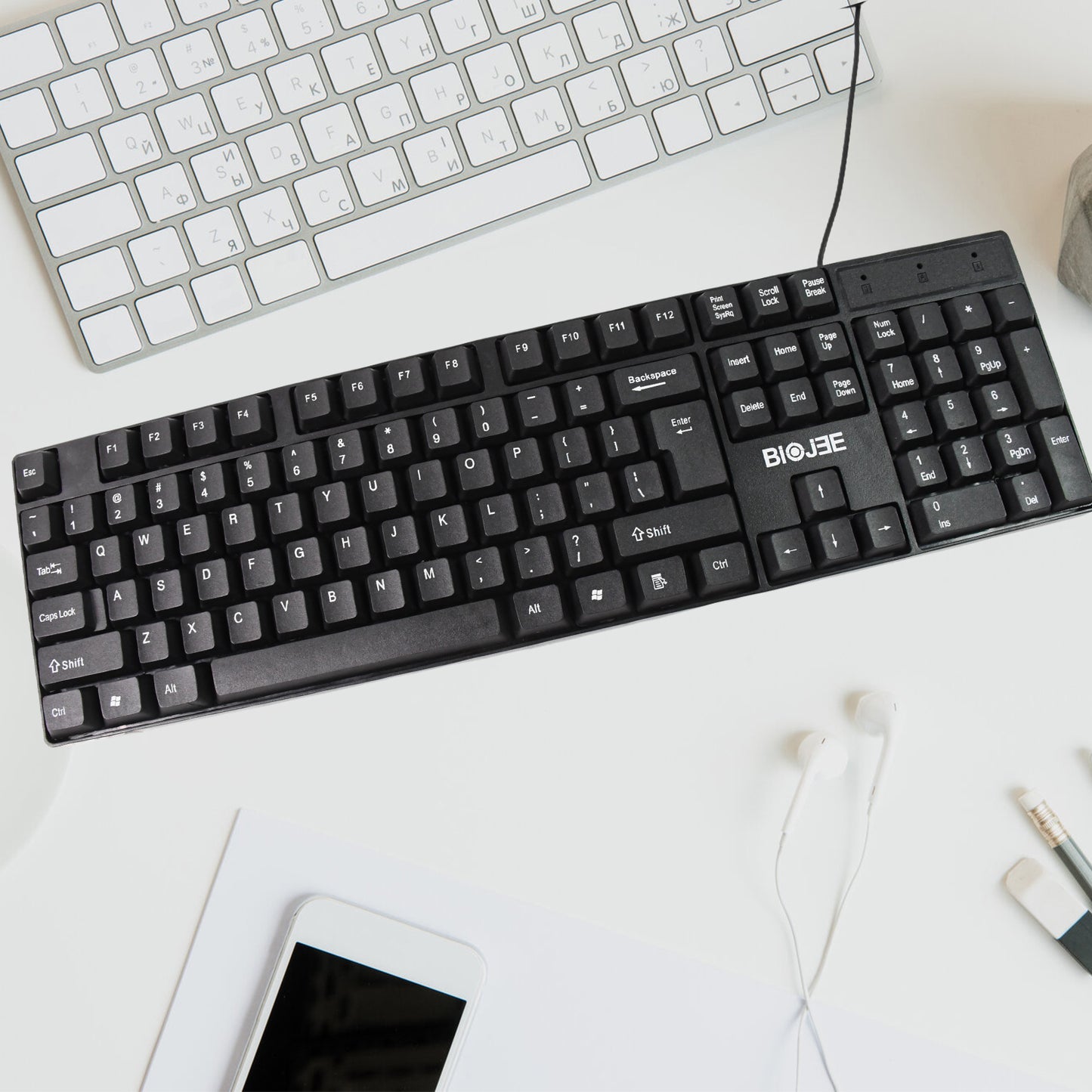 Wired Usb Keyboard 104 Keys (1 Pc) - warehousetech13