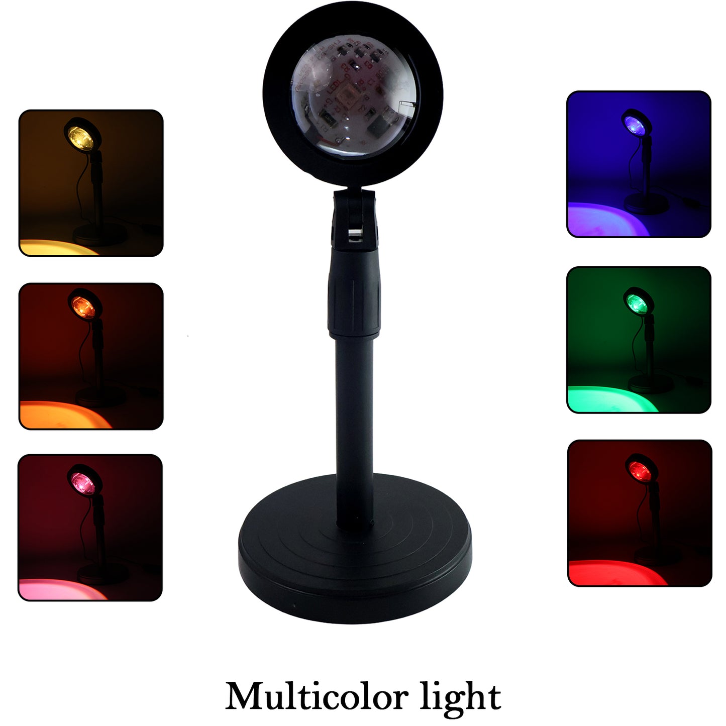 6423 4 Colors Sunset Lamp Sunset Projection Lamp Led Night Lights - warehousetech13