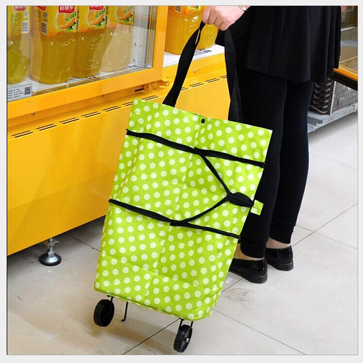 Folding Cart Bags Trolley Shopping Bag For Travel Luggage - warehousetech13