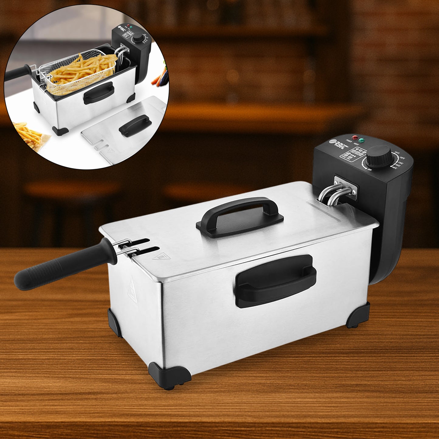 Orbit Heavy Duty 2000w Deep Fryer With 3.5 Litre Oil Capacity - warehousetech13
