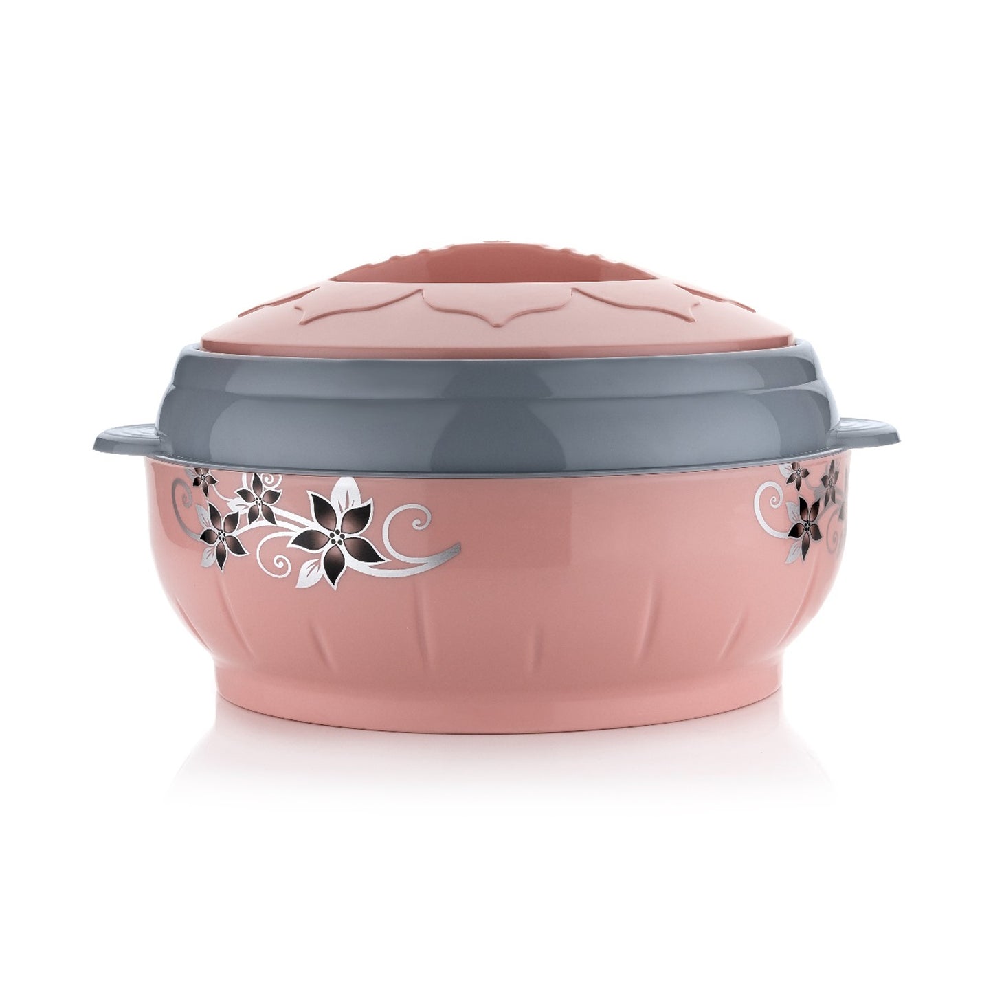 High Quality Steel Casserole Box For Food Searving Inner Steel Insulated Casserole Hot Pot Flowers Printed Chapati Box For Roti Kitchen (Approx 4500 Ml) - warehousetech13